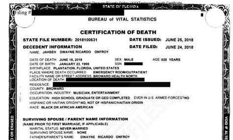 xxxtentacions autopsy photo|Jahseh Onfroy (XXXTentacion) Autopsy Report